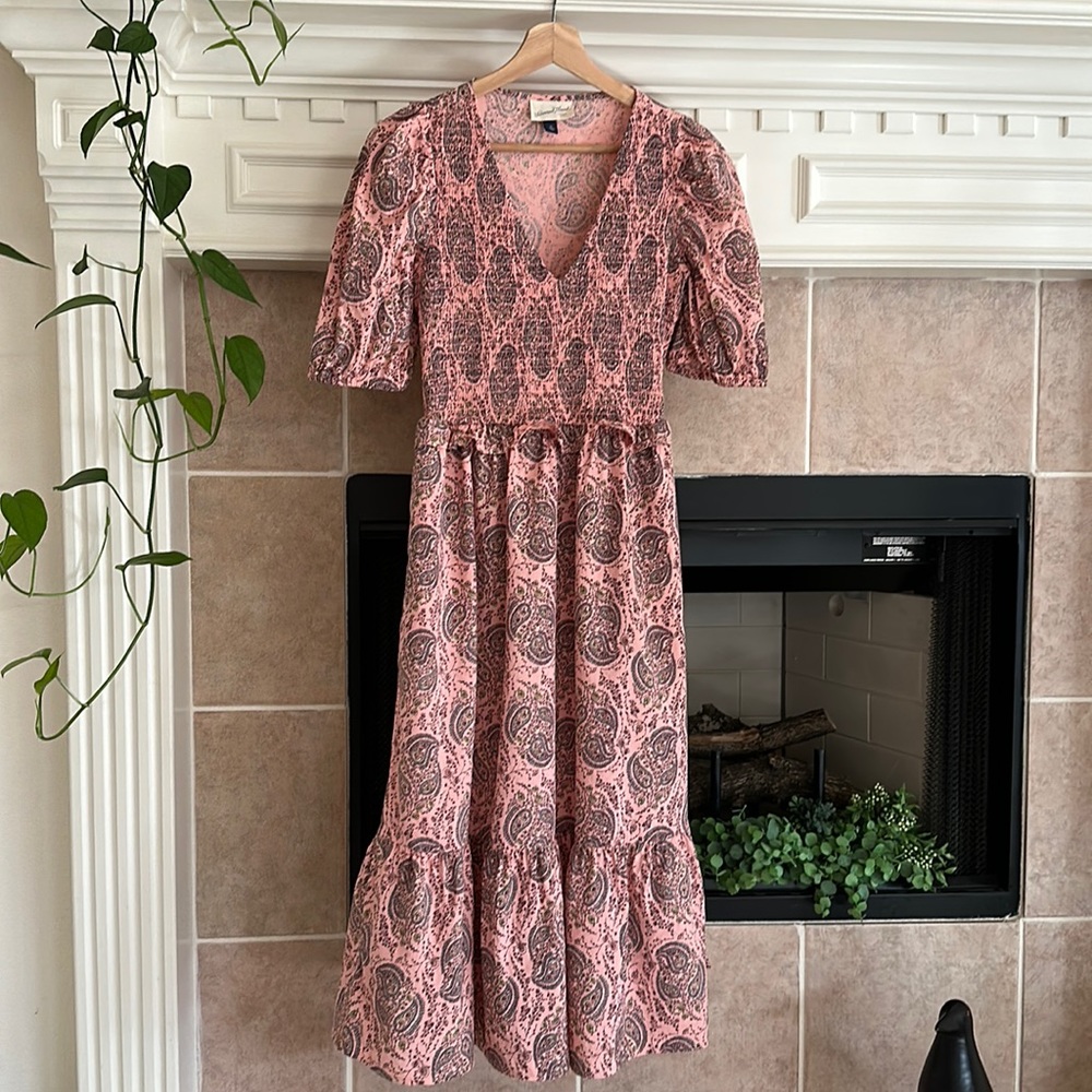 Universal Paisley puffed sleeve dress XS